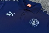 2026/27 Man City Sapphire Blue POLO Training Tracksuit