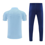 2026/27 Man City Light Blue POLO Training Tracksuit