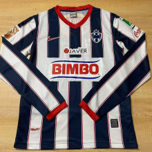 2009/2010 Monterrey Home Retro Long Sleeve Soccer Jersey （3 Stars) 3星