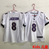 JACKSON #8 Baltimore Ravens Kids NFL Jersey 乌鸦