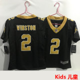 WINSTON #2 New Orleans Saints Kids NFL Jersey 圣徒