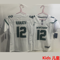 NAMATH #12 New York Jets Kids NFL Jersey 喷气机