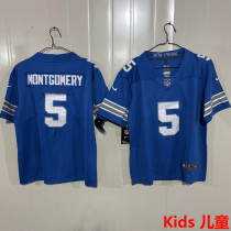 MONTGOMERY #5 Detroit Lions Kids NFL Jersey 雄狮