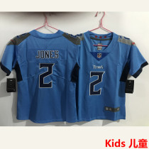 JONES #2 Tennessee Titans Kids NFL Jersey 泰坦