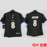JACKSON #8 Baltimore Ravens Girl NFL Jersey 乌鸦