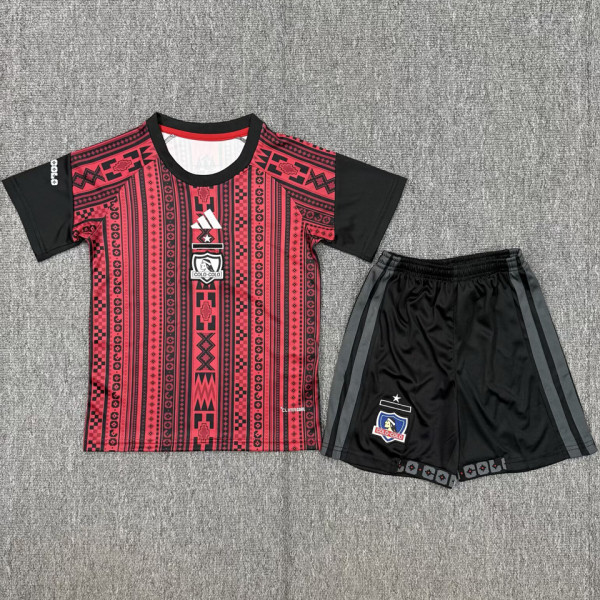 2026/27 Colo-Colo Red Training Kids Soccer Jersey
