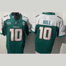 HILL #10 Men's Miami Dolphins NFL Jersey 海豚 (3代）
