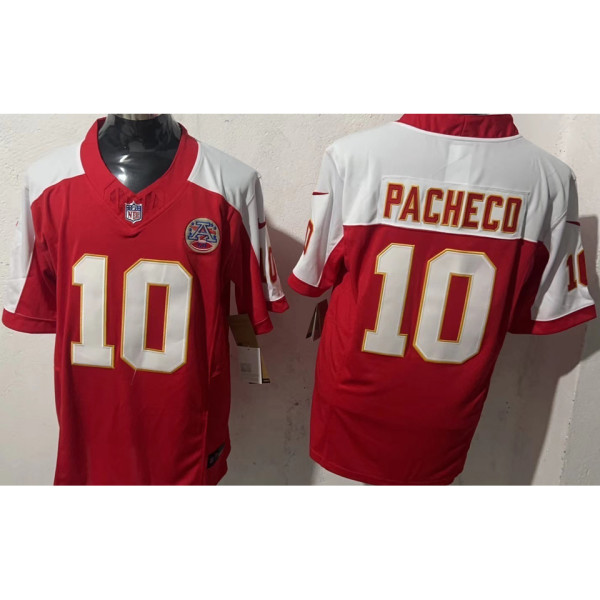 PACHECO #10 Men's Kansas City Chiefs NFL Jersey 酋长  (3代）