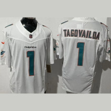 TAGOVAILOA #1 Men's Miami Dolphins NFL Jersey 海豚 (3代）