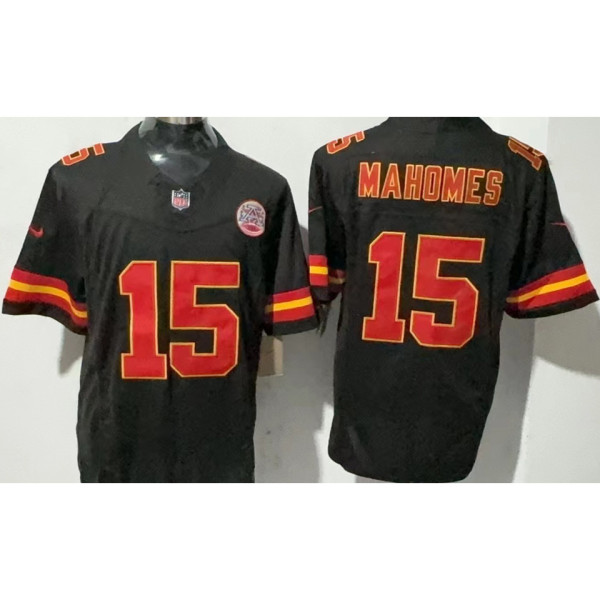 MAHOMES #15 Men's Kansas City Chiefs NFL Jersey 酋长  (3代）