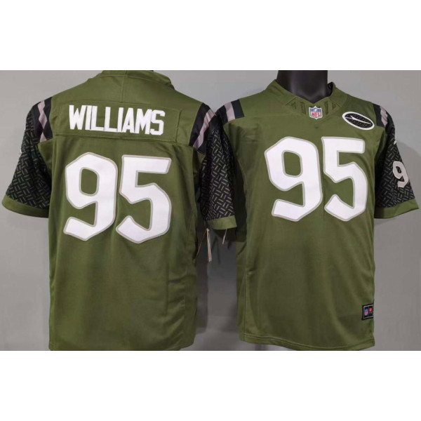 WILLIAMS #95 Men's New York Jets NFL Jersey 喷气机   (3代）