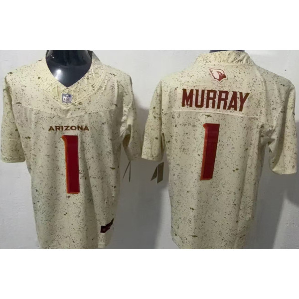 MURRAY #1 Men's Arizona Cardinals NFL Jersey 红雀   (3代）