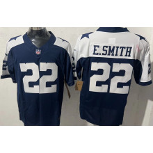 E.SMITH #22 Men's Dallas Cowboys NFL Jersey 牛仔   (3代）
