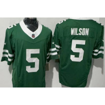 WILSON #5 Men's New York Jets NFL Jersey 喷气机   (3代）