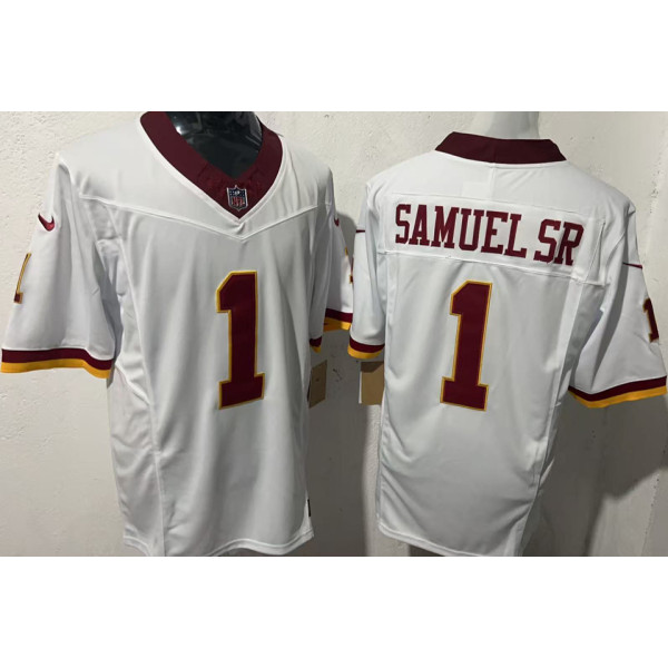SAMUEL SR #1 Men's Washington Commanders NFL Jersey 指挥官  (3代）