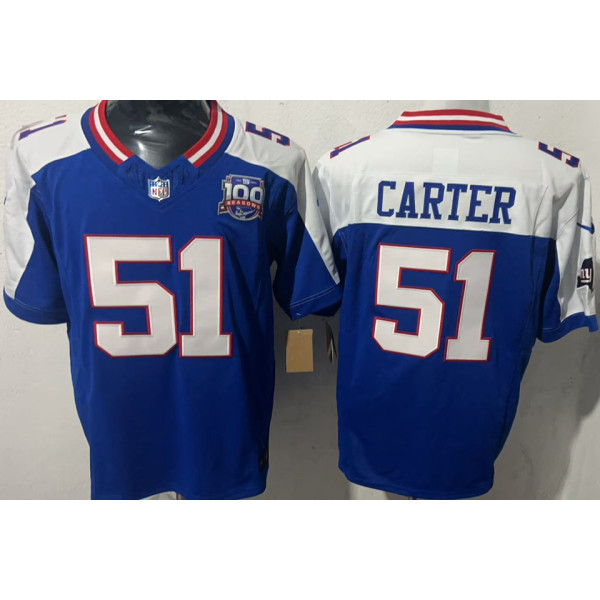 CARTER #51 Men's New York Giants NFL Jersey 巨人   (3代）
