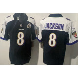 JACKSON #8 Men's Baltimore Ravens NFL Jersey 乌鸦  (3代）
