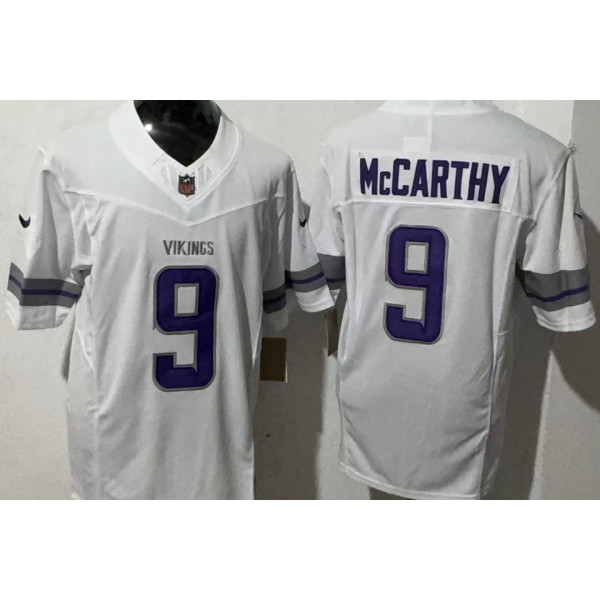 McCARTHY #9 Men's Minnesota Vikings NFL Jersey 维京人    (3代）