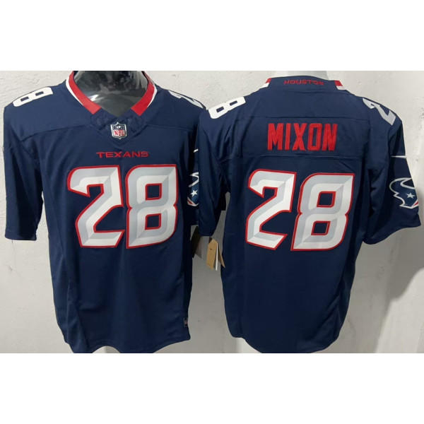 MIXON #28 Men's Houston Texans NFL Jersey 德州人    (3代）