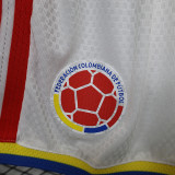 2026/27 Colombia White Player Version Shorts Pants 球员版