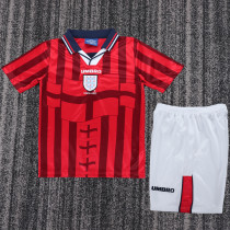 1998 England Away Kids Retro Soccer Jersey