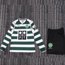 2001/2003 Lisbon Home Retro Kids Long Sleeve Soccer Jersey 长袖