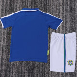 1997 Brazil Away Retro Kids Soccer Jersey