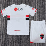 2007/2008 Sao Paulo Home Retro Kids Soccer Jersey