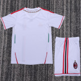 2011/2012 AC Milan Away Retro Kids Soccer Jersey