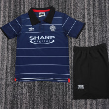 1999/2000 M Utd Away Retro Kids Soccer Jersey