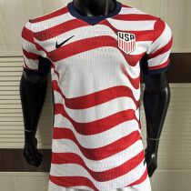2026/27 U.S Home White And Red Player Version Soccer Jersey 背后是空白