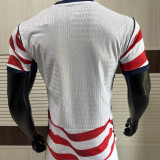 2026/27 U.S Home White And Red Player Version Soccer Jersey 背后是空白