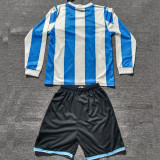 1986 Argentina Home Kids Retro Long Sleeve Soccer Jersey