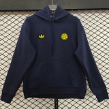 2026/27 Colombia Third Royal Blue Retro Style Hoody 小绣花 黄标 宝蓝色