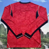 2026/27 England Away Red Fans Long Sleeve Soccer Jersey