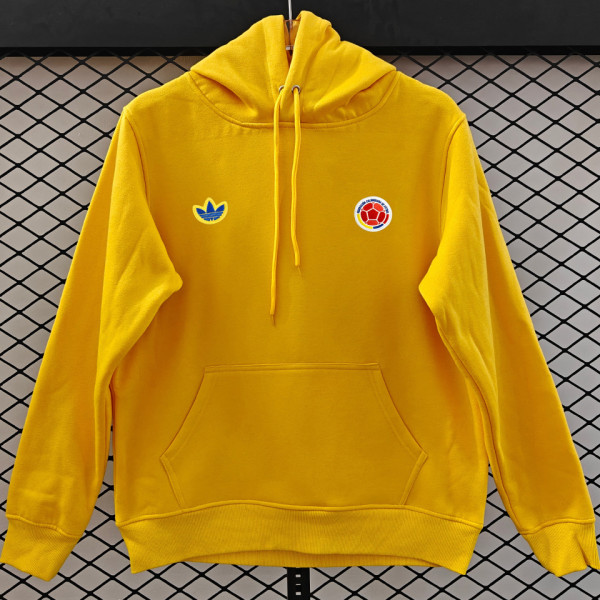 2026/27 Colombia Home Yellow Retro Style Hoody 小绣花 红标