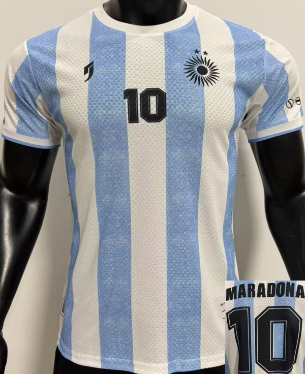 MARADONA #10 Argentina Special Edition Player Version Soccer Jersey