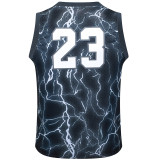 #23 AJ11 Jordan Casual Vest Jersey  闪电黑