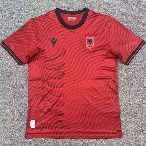 2026/27 Albania Home Red Fans Soccer Jersey 阿尔巴尼亚