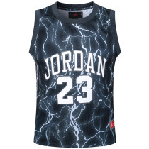 #23 AJ11 Jordan Casual Vest Jersey  闪电黑