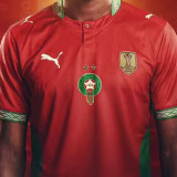 2026/27 Morocco Home Red Fans Soccer Jersey (with 2 stars 带两星）