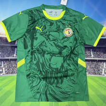 2025 Senegal Away Green Fans Soccer Jersey (with 2 stars 带两星）