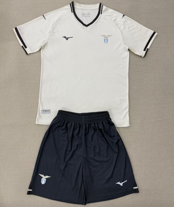 2025/26 Lazio Away White Kids Soccer Jersey