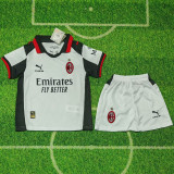 2025/26 AC Milan 4TH White Kids Soccer Jersey
