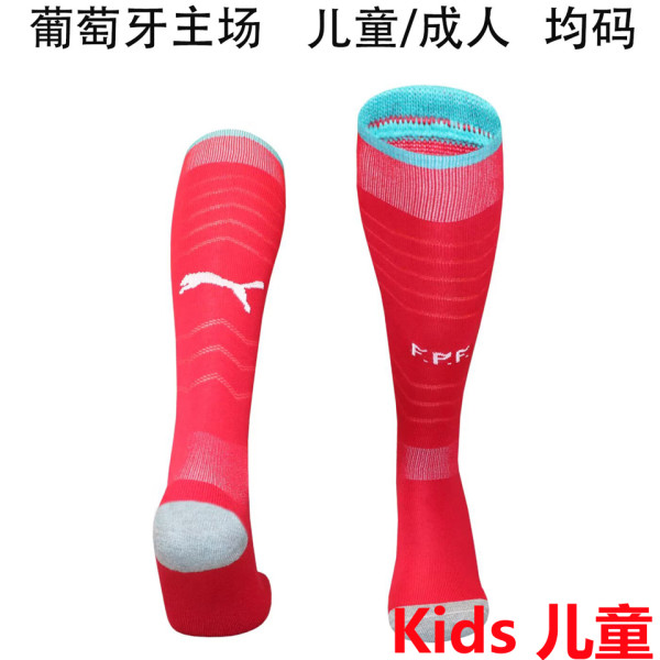 2026/27 Portugal Home Red Kids Sock