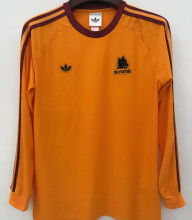 2026/27 Roma Orange Retro Style Fans Long Sleeve Soccer Jersey