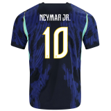 2026/27 Brazil Away Blue Fans Long Sleeve Soccer Jersey