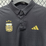 2026/27 Argentina Casual Quick Drying POLO T-Shirt    黑色