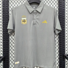 2026/27 Argentina Casual Quick Drying POLO T-Shirt    兰灰色