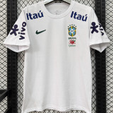 2026/27 Brazil White Casual Pure Cotton T-Shirt